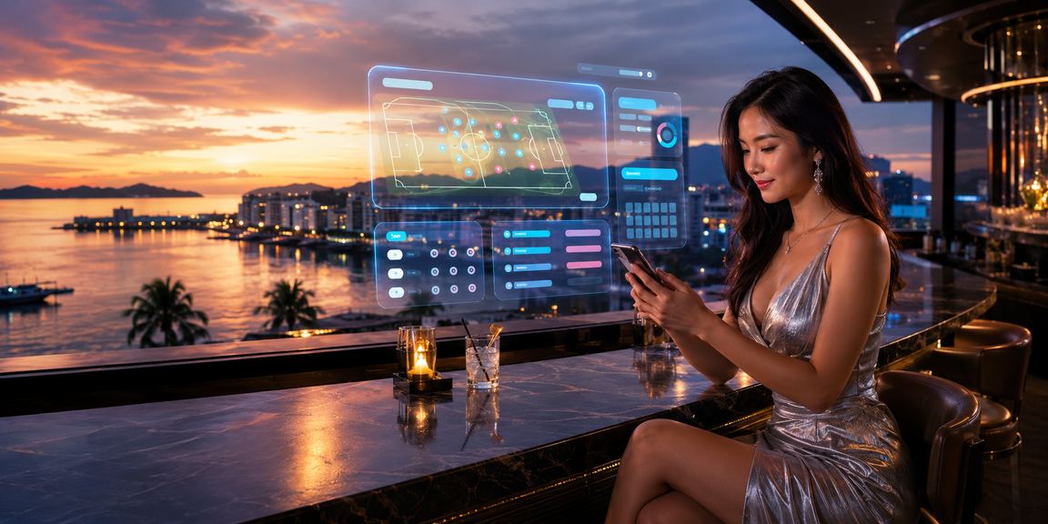 Pengguna Kota Kinabalu mengikuti perlawanan sukan langsung melalui telefon di platform 1121