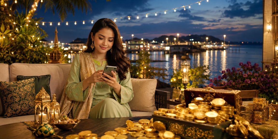 Kasino mudah alih Malaysia bertema Hari Raya di platform 1121